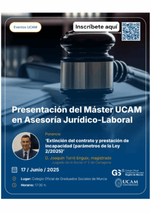 JORNADA SOBRE EXTINCIÓN DEL CONTRATO Y PRESTACIÓN DE INCAPACIDAD. PARÁMETROS DE LA LEY 2/2025