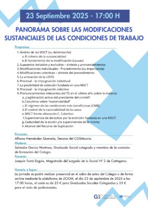 Colegiados: PANORAMA SOBRE LAS MODIFICACIONES SUSTANCIALES DE LAS CONDICIONES DE TRABAJO