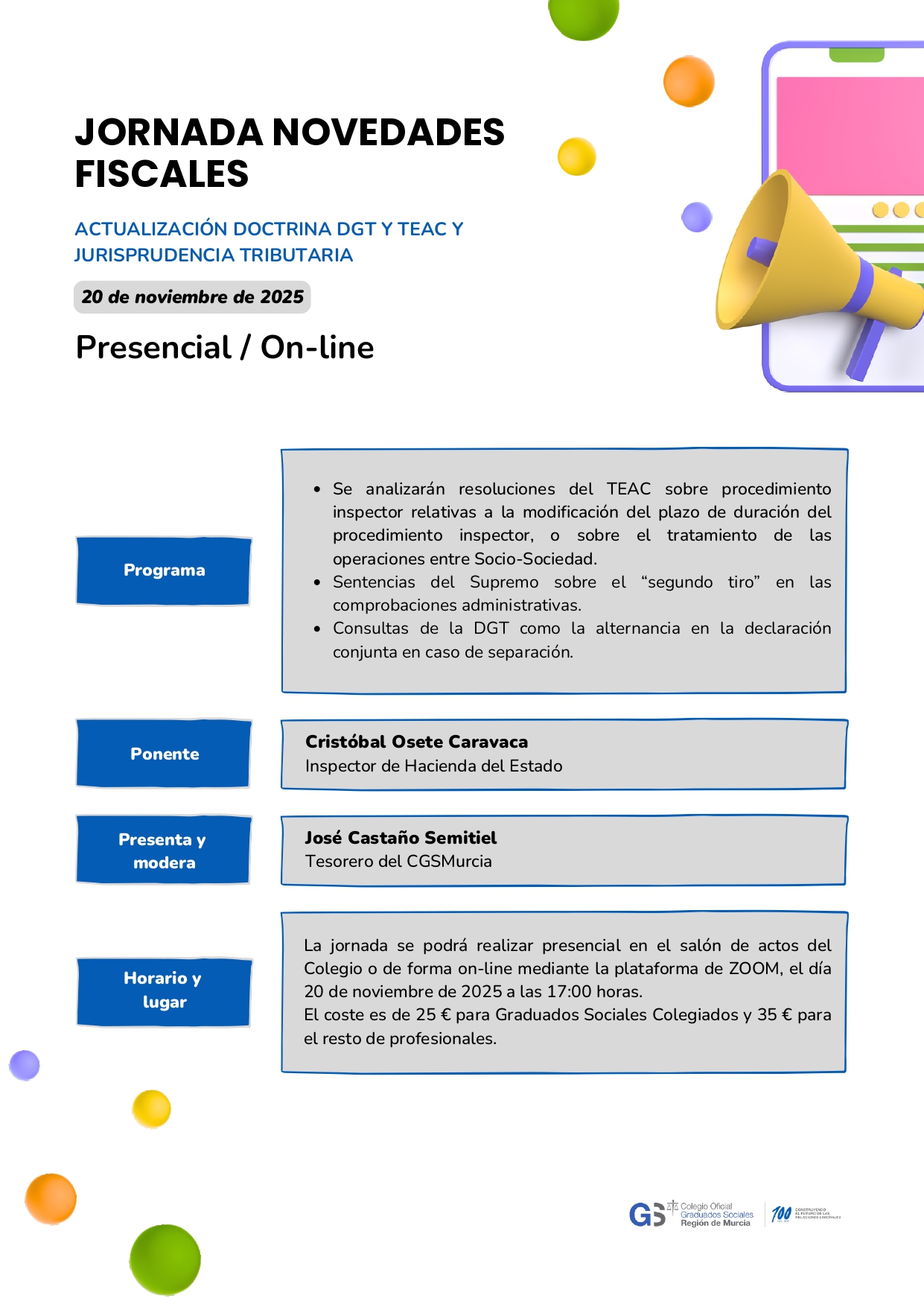 Colegiados: NOVEDADES FISCALES