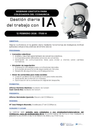 No Colegiados: GESTION DIARIA DEL TRABAJO CON IA