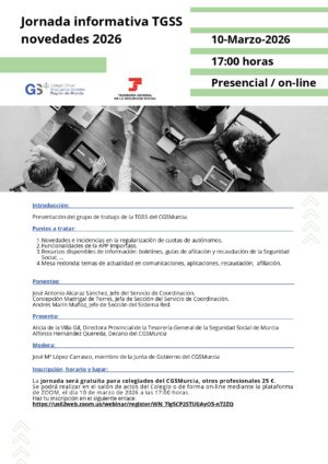 No Colegiados: JORNADA INFORMATIVA TGSS NOVEDADES 2026