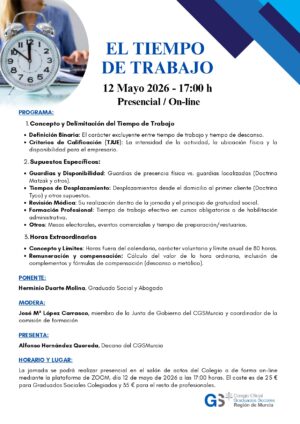 Colegiados: JORNADA SOBRE EL TIEMPO DE TRABAJO